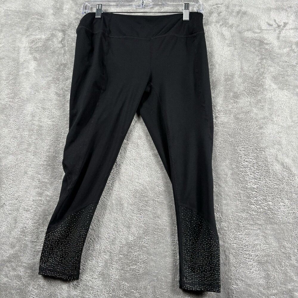 Tangerine Brand Running Workout Legging Pants zip pocket Size S Jet Black